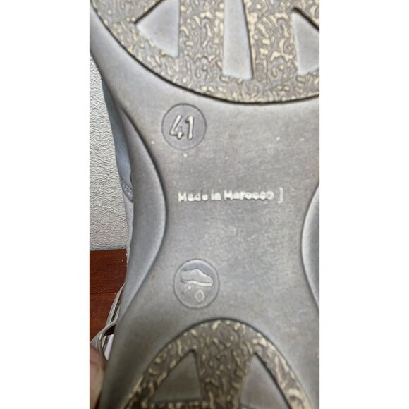 Rieker Women's Light Blue Leather Slingback Grama Core Flats Cutout Design Size - Picture 8 of 8